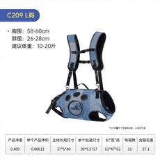 WANKEU 寵物外出雙肩包, 1個, L碼【適用於10-20斤以內愛寵】