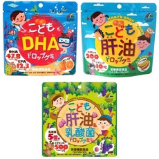 6개 유니매트리켄 어린이 DHA 드롭 구미 3종 세트 유니매트 리켄, 82g