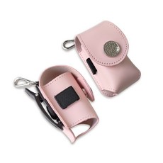 時尚皮革磁吸高爾夫球包 - 精巧便攜、多功能收納, 櫻花粉, 1個, 1個裝