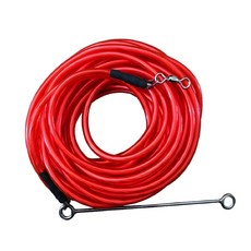 낚시에 적합한 뛰어난 부유식 디자인의 유연한 PVC 해양 부력 로프, Red, 20m