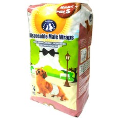 PV 魔法村 Pet Village 公狗專用拋棄式禮貌帶 3種尺寸, 1個, S號 (3-6kg), 超小, 14個裝