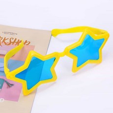 옥이드림 생일 파티 안경 파티안경 생일파티용품 생일파티선글라스, 옐로우