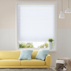 BLACK 블랙OUT 아웃 Cellular Shades 무선 벌집 블라인드 패브릭 창문 가리개 81.3x162.6cm(32x64인치) 아이보리 베이지(블랙아웃) 175354