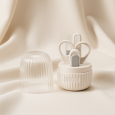 맘앤리틀 베이비 손톱깎이 4종 세트 신생아 손톱가위 네일 케어, 1개, 화이트