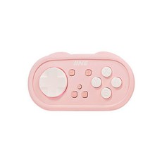 닌텐도 스위치 RGB 라이트 프로콘 컨트롤러 레트로 미니 패드, 포켓손잡이+흡착컵세트 핑크, 1개
