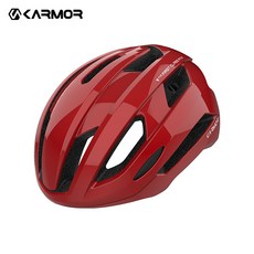 카머 스왈로 로드 MTB 미니벨로 자전거 헬멧 아시안핏, 1개, 딥레드