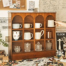 클래식 원목 머그잔 진열장 컵 커피잔 맥주잔 바이킹 빈티지, 올드우드컬러