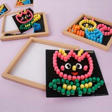 미니플레이콘액자만들기5인용 아트 6종 선택1 플레이콘만들기세트 엄마표미술 플레이콘동물액자 플레이콘부, 1개, 5.사자