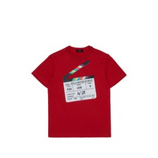 N21 키즈 그래픽 프린트 티셔츠