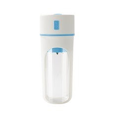 RENZHI 新款行動式榨汁杯 多功能家用果汁機, 白藍色, N69