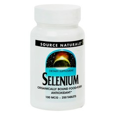 SOURCE NATURALS 硒補充錠 100mcg, 1入, 250顆