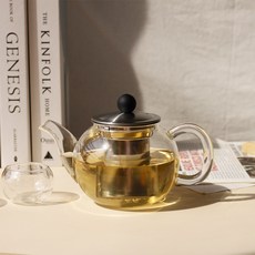 스위티 호박 티포트 내열유리 스텐거름망 800ml wst6048, 1개, 투명