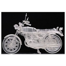 Kawasaki 500-SS MACH III 模型車 扭蛋 轉蛋 蛋樂寶, 1個, H1A 透明