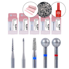 베가 케어 네일 비트 환상 조합 5종세트 +탑젤1종, 1개, 실버