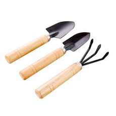 迷你園藝工具三件組 鏟子 耙子, 1個