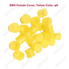 SMA 고무 커버 더스트 캡 수 암 커넥터용 플라스틱 커넥터 4 색 10 개 5000, 500PCS, Yellow Color