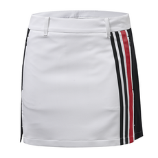 힐크릭 배색 블럭형 H라인 큐롯 WH