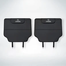 MG ZS 5 7 6 사이버스터 EV ONE 3SW MARVEL-R 용 자동차 시트 가죽 킥 방지 패드 강력한 보호 쿠션, 02 2Pcs Black