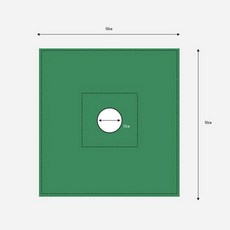 연세듀 금성 공포(홑) 치과공포 50x50/지름 10