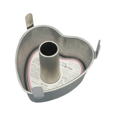 日本 CAKELAND 心形 戚風 蛋糕模 14cm 可卸式模具 中空管設計, 1個