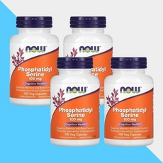 나우 포스파티딜세린 100mg 120캡슐 콜린 이노시톨 4개