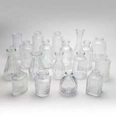 샤이니폴 미니 유리 화병 엔틱 꽃병 한송이화병 디퓨저병 오브제, R-스테어