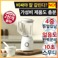 프리미엄 진공 초고속 블렌더 저소음 스틸칼날 트라이탄컵 포함 올인원 패키지, 화이트