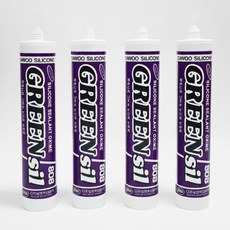 대호티아이 다우그린씰 808 무초산 비초산 다용도 샷시용 실리콘 4개 1세트 흑색