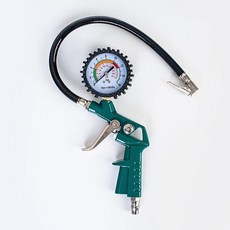 꿈꾸는비 타이어 공기압 측정기 휴대용공기주입기, 그린