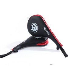 廣隆 WUSAGE 雙葉靶 空手道 跆拳道 腳靶 訓練靶子 雞腿靶手靶 腳板 腳把 散打 靶子 武術練習 踢靶, WUSAGE踢靶-2只裝, 1個