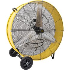 고효율 EC 모터 가변 속도 제어 공기 순환을 위한 친절한 소음 작동 UL 목록에 포함된 HiCFM 8800 CFM 24인치 BLDC 드라이브 드럼 팬, 42" Industrial Barrel Fan
