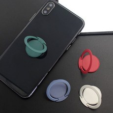 360도 회전 슬림 휴대폰 링홀더 메탈 자석 핸드폰거치, 화이트(1P), 본상품선택, 1개