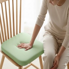 아크배라 메모리폼 체중분산 의자방석 쿠션, 그린