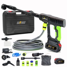 우스틴스 무선 고압세척기 고압세차기 휴대용 세차기 물분사량 1분 6.5L, 본품+배터리 1개