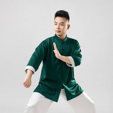 중국 무술 도복 세트 영춘권 여름 고급형 남성 태극권 절권도 쿵푸