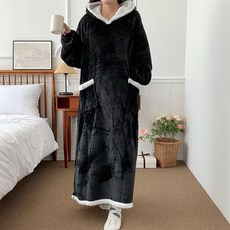 극세사 원피스형 후드 담요 블랭킷 실내외 체온유지 bmo*955xP