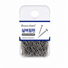 D 실버 침핀, 1개, 1개입