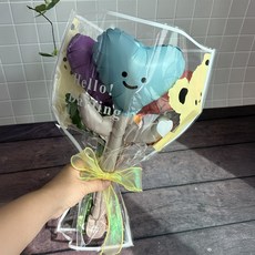 DIY 하트 풍선 꽃다발 만들기 키트, 곰돌이