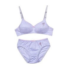 초등 여아 어린이 AA컵 2단계 브라 팬티 세트 주니어속옷 여학생