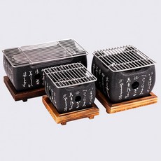 일본식 개인 불판 화로 바베큐 일본 미니 캠핑 화로대, 1개, 일본화로 중형 단품