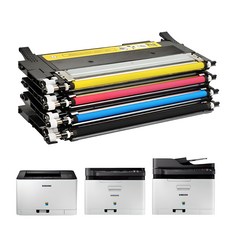 삼성 CLT-K404S 토너 SL-C433 SL-C483 호환, 1개, CLT-Y404S 노랑색