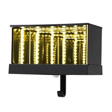 새로운 인피니티 차고 열쇠고리 자동차 발광 무한 키 훅 LED 라이트 홀더 아파트 가정 사무실, 01 White