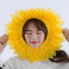 해바라기얼굴(중) 응원용품 체육대회 운동회 장기자랑, 1개, 단일상품1