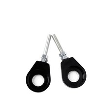 범용 오토바이 후방 휠 축 체인 텐셔너 조절기 M1215 ATV 모터크로스 더트 피트 바이크 호환 실버 M15, Black M12