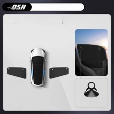 NOVA 모델y썬쉐이드 선쉐이드 썬루프 자외선 차단 Y, 1개, 개폐문 Y 흡착식 뒤유리 2장