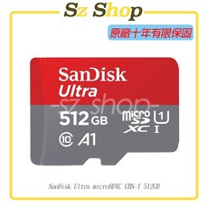 SanDisk Ultra microSDXC UHS-I 512GB, 1個
