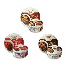 종가집 장조림 고추장맛 돼지고기 쇠고기 95g 맛간장 밥반찬 간편 통조림, 1개