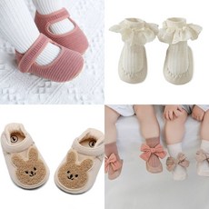 아기 걸음마슈즈 신생아양말 보행기신발 백일아기 돌, 크림, 2.코알라