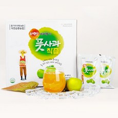청고담 소백산사과향기 풋사과즙 (NFC착즙 무정제수 HACCP) 풋사과즙, 50개, 100ml