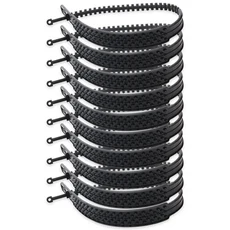 스노우 체인 확대 두꺼운 자동차 타이어 크롤러 타입 플라스틱 미끄럼 방지 겨울 휠 타이 비상 도구 20-10 개, 03 10pcs Black, 1개